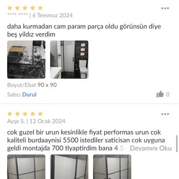 Trendyol'dan Aldığım Duşakabin Camı Mağduriyeti