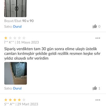 Trendyol'dan Aldığım Duşakabin Camı Mağduriyeti