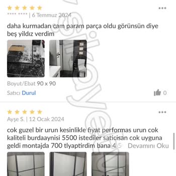 Duşakabin Camı Kırıldı, Firma Sorumluluk Almıyor