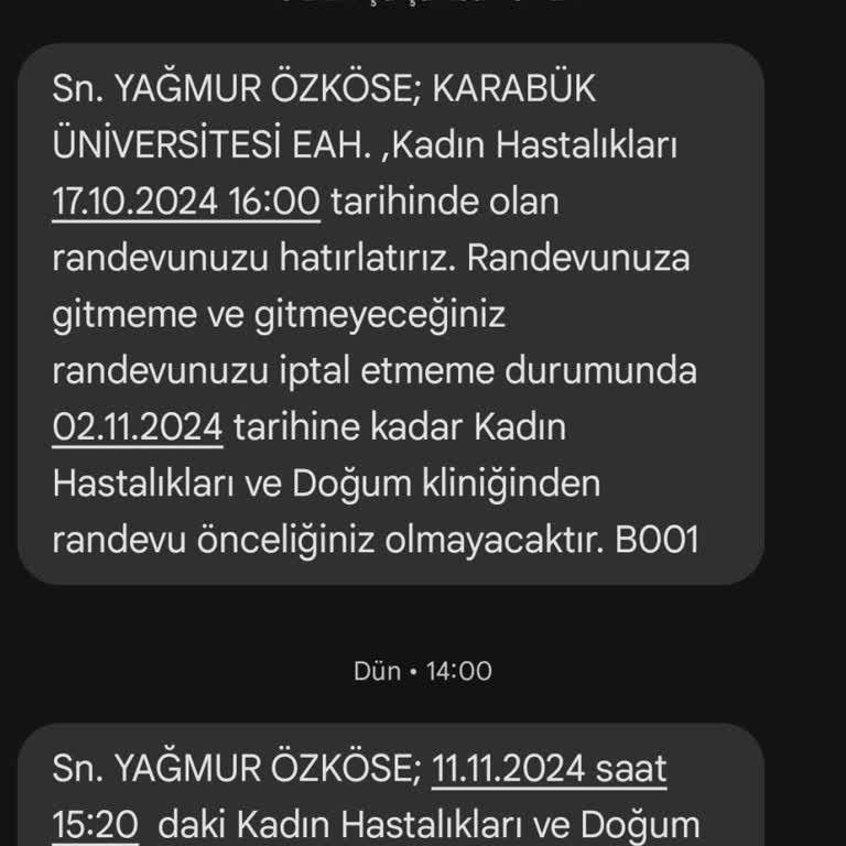 Hamilelik Sürecinde Randevu Sorunları Ve İptaller