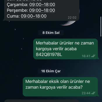 Eksik Sipariş Ve İletişim Sorunları