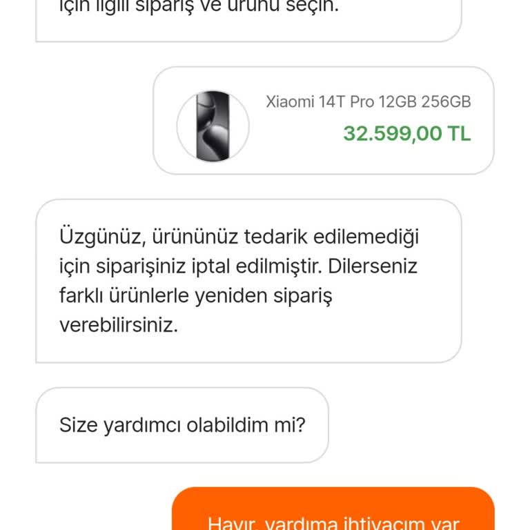Hepsiburada'dan İptal Edilen Sipariş Mağduriyeti