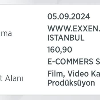 Exxen'den Bilgim Dışında Yapılan Çekimler