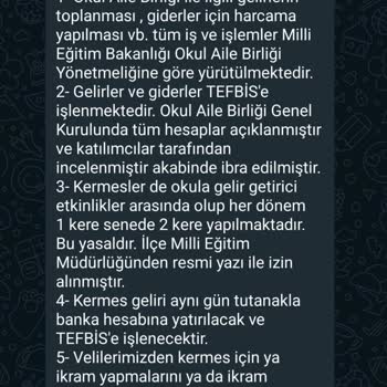Okulda Kermes Bağışı Karmaşası