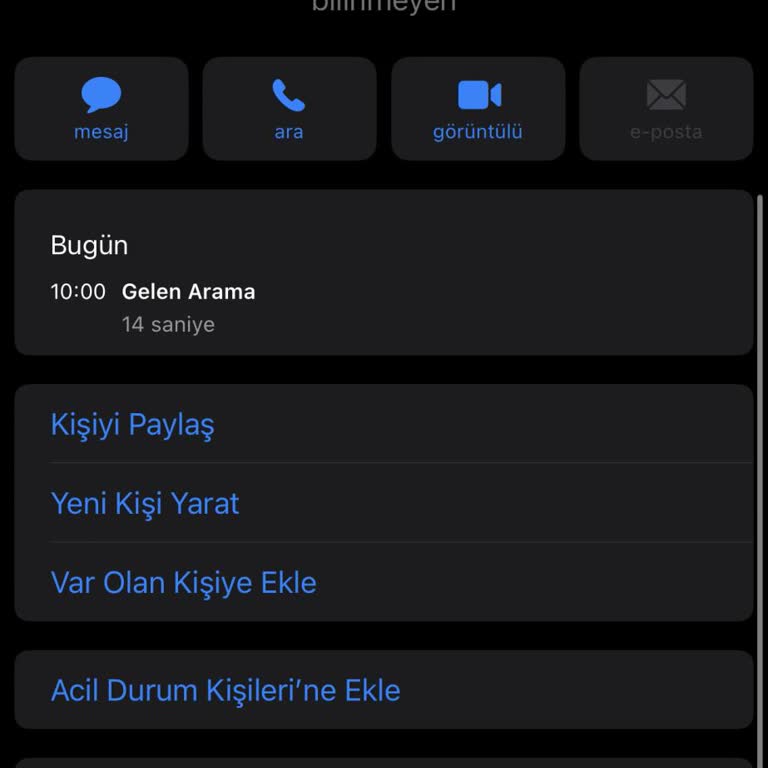 Bilinmeyen Numaradan Arama Ve Ses Kayıt Endişesi
