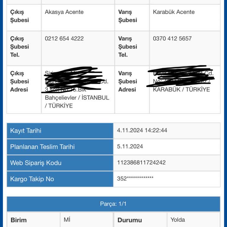 Kargo Teslimatında Gecikme Ve İletişim Sorunu
