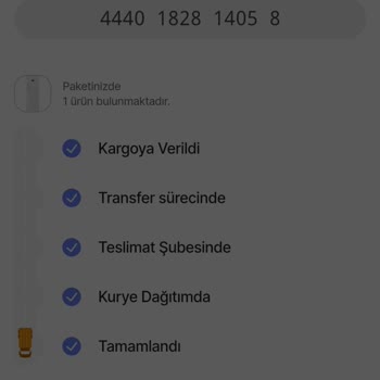Kargoda Bekleyen Ürün Ve İptal Talebi