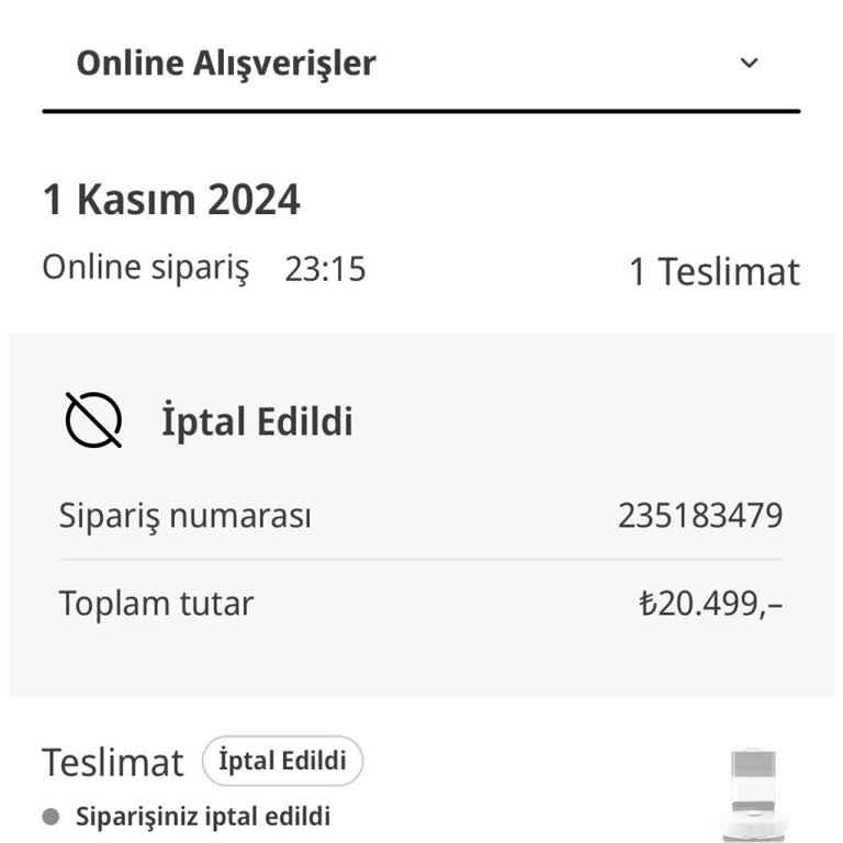 İlgisiz Müşteri Hizmetleri Ve Geciken Sipariş İptali