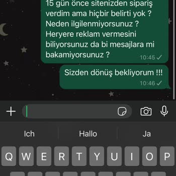 Sipariş Verdim, Ne Mesaj Var Ne Kargo!