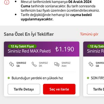 Vodafone Tarife Fiyatlarındaki Aşırı Artış