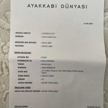 Ayakkabı Dünyası'nda Hayal Kırıklığı: Ürün Kalitesi Ve Müşteri Hizmetleri