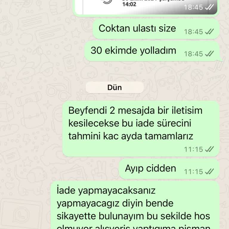 Yanlış Ürün Gönderimi Ve İade Sorunları