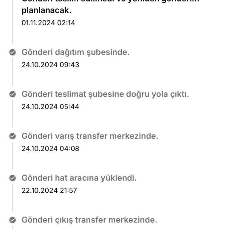 Kargo Teslimatında Uzun Süreli Gecikme Ve İletişim Sorunu