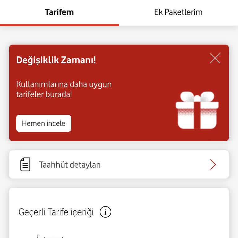 Vodafone Red Paketi İçeriği Değişiyor Mu?