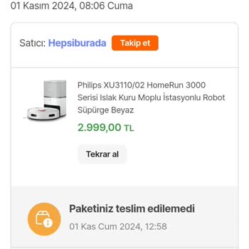 Hepsiburada'dan Sipariş İptali Ve Hayal Kırıklığı