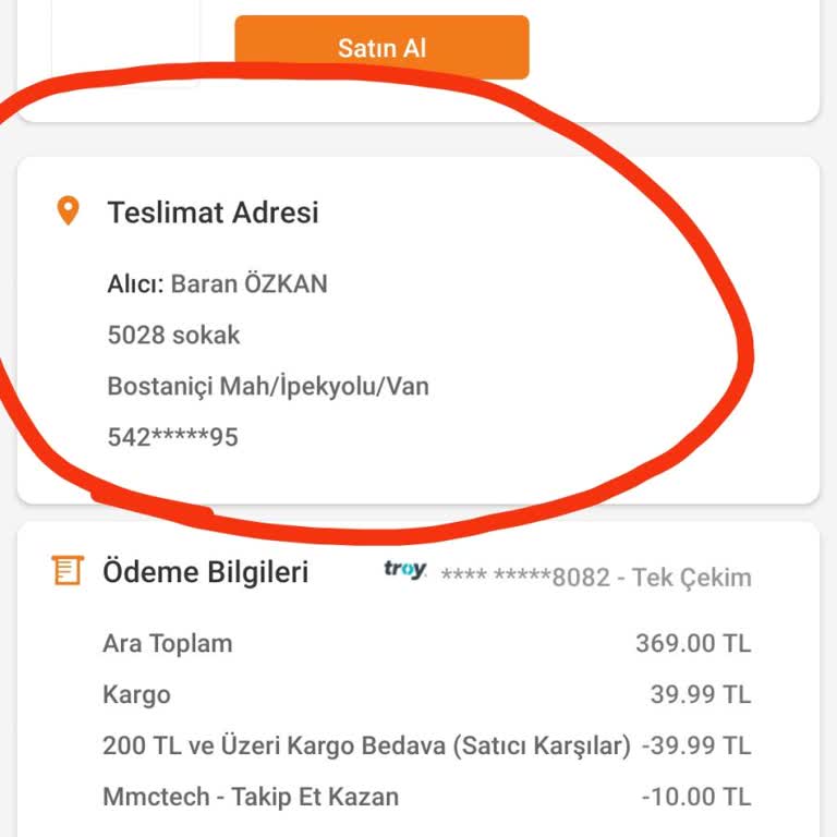 Kargom Adrese Teslim Edilmedi