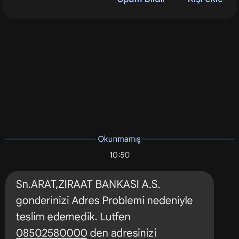 Yanlış Adres Bilgisi Nedeniyle Teslim Edilemeyen Kart Ve Ulaşım Sorunları