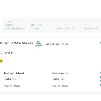 Ofis Masası Teslimatında Büyük Gecikme Ve İptal Sorunu