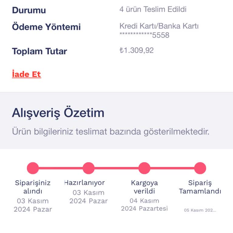 Teslim Edilmeyen Ürün Ve Müşteri Hizmetleri Sorunu