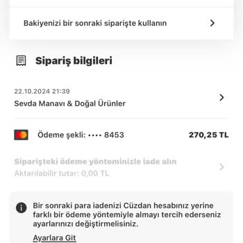 Yemek Sepeti'nde İptal Edilen Sipariş Ve İade Sorunu
