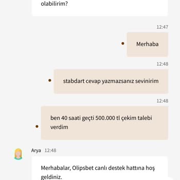 Olipsbet'te Çekim Sorunları Ve Yanıltıcı İşlemler
