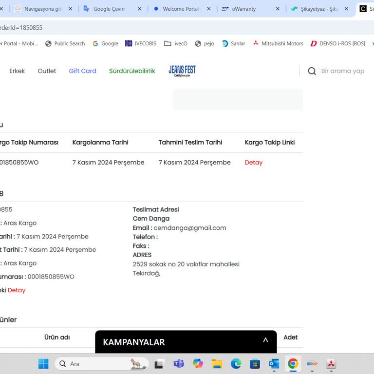 Colin's Online Alışverişte Kargo Ücreti Sorunu