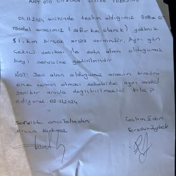 Sıfır Kilometre Araçta İlk Haftada Büyük Hayal Kırıklığı