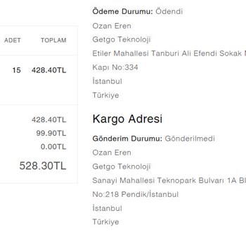 Sipariş Teslimatında Sürekli Gecikme Ve İletişim Sorunları