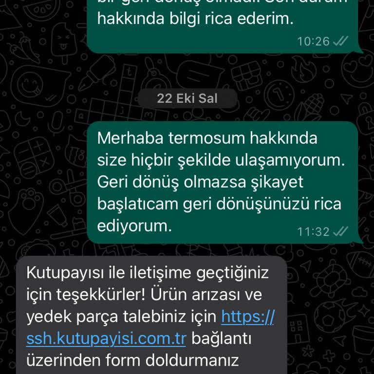 Kutupayısı Teknik Servisinden Geri Dönüş Alamıyorum