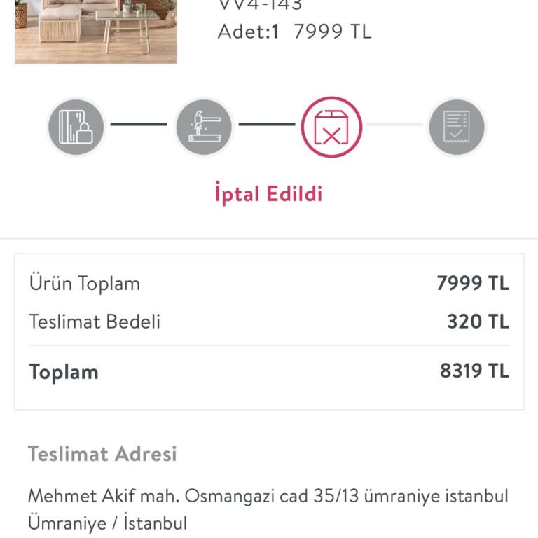 Teslimat Sorunu Ve İletişim Eksikliği
