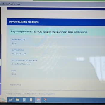 İzmir Konak Tapu Müdürlüğü'nde Sıra Çilesi