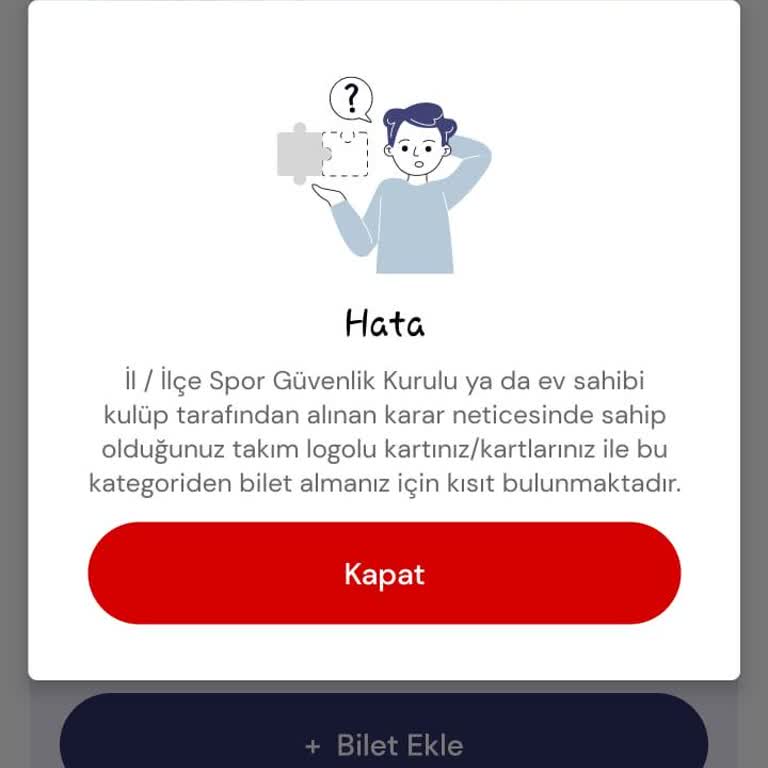 Bilet Alma Sorunu: Takım Logolu Kart Kısıtlaması