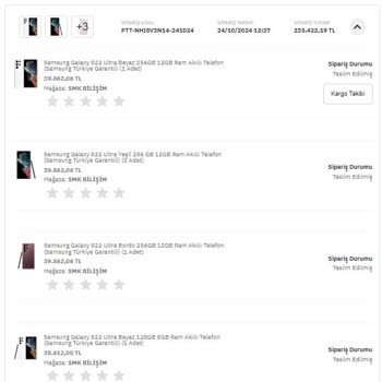 Epttavm'de Kullanılmış Ve Garantisi Başlamış Ürün Sorunu