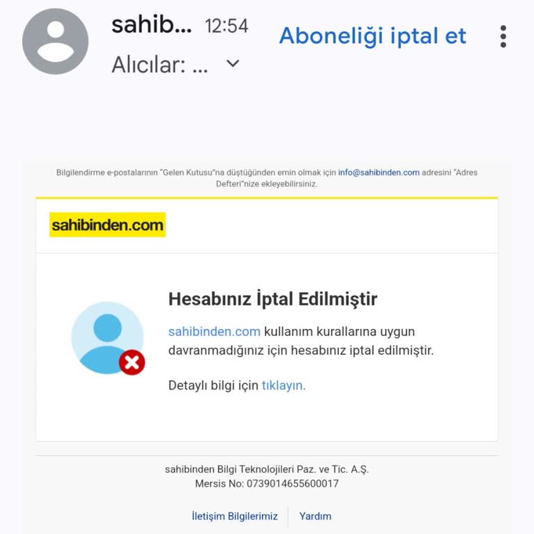 Beklenmedik Üyelik İptali Ve Yetersiz Müşteri Hizmetleri