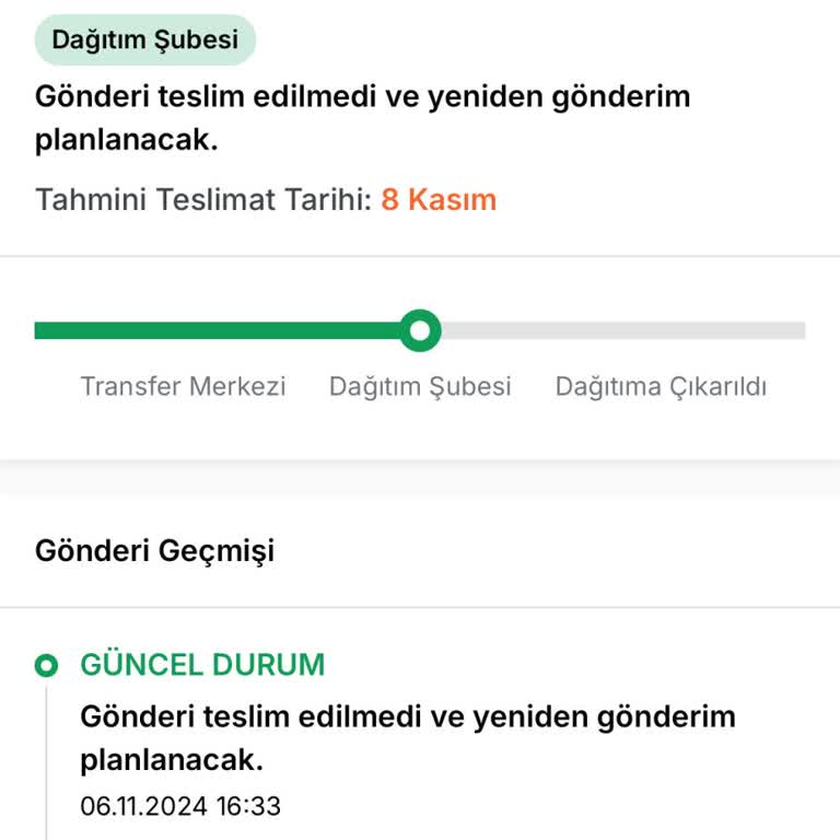 Aras Kargo Ekin Şubesi'nde Teslimat Sorunu