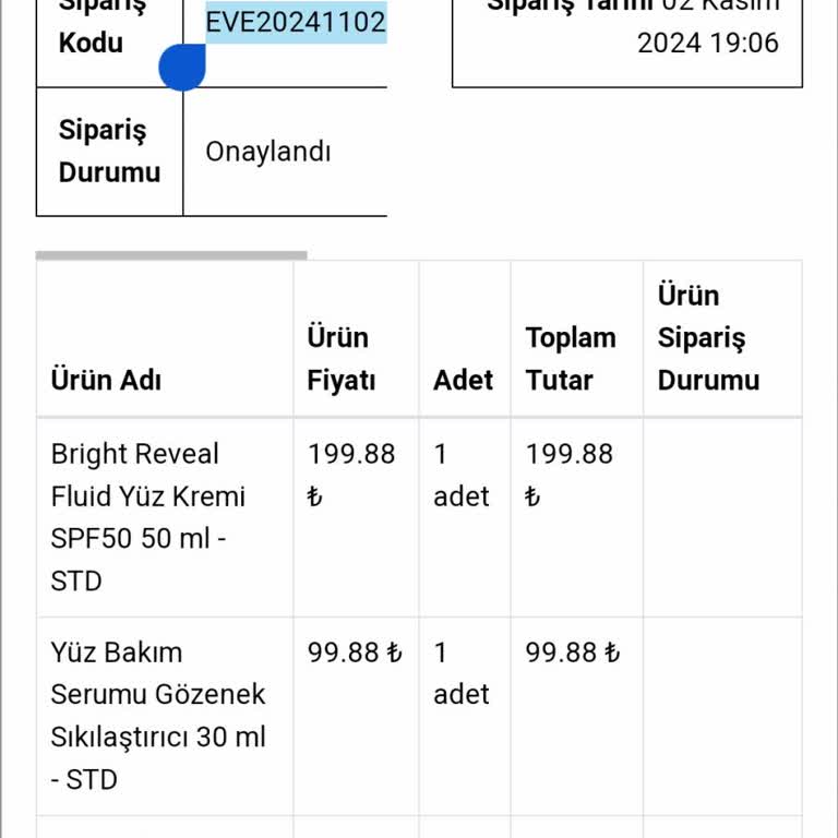 Sipariş Durumu Hakkında Bilgi Alamama Sorunu