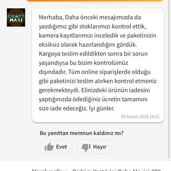 Eksik Gönderim Ve Yanıltıcı İletişim