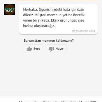 Eksik Gönderim Ve Yanıltıcı İletişim