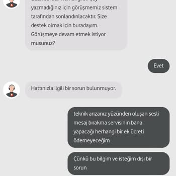 Vodafone'da Sesli Mesaj Sorunu Ve Ek Ücretlendirme