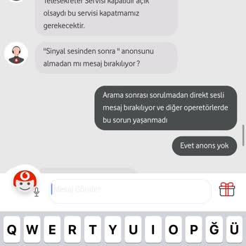 Vodafone'da Sesli Mesaj Sorunu Ve Ek Ücretlendirme