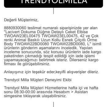 Trendyol İade Sürecinde Kayıp Ürün Sorunu