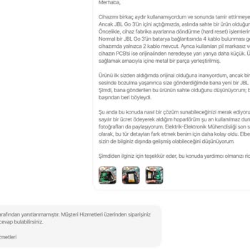Sahte JBL Hoparlör Ve Üç Kat Artan Fiyatla İade Sorunu