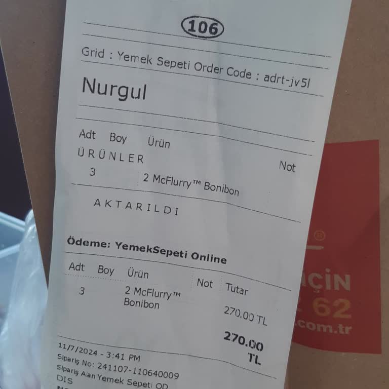 Yanlış Sipariş Ve Eksik Menü Sinir Bozuyor