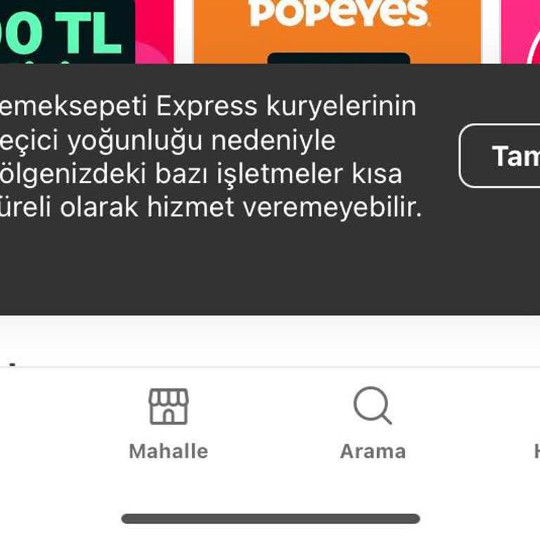 Yemeksepeti Sürekli Sipariş Engeli