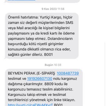 Beymen Ve Yurtiçi Kargo İle Teslimat Sorunu