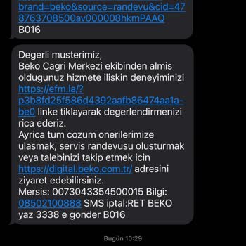 Beko Yazar Kasa Cihazlarında İletişim Sorunu Ve Yetersiz Teknik Destek
