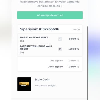 Estilo Giyim'den Kargo Mağduriyeti