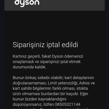 Dyson Başlık Sorunu Ve Müşteri Hizmetleri Hayal Kırıklığı