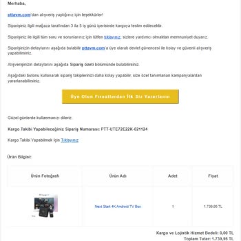 Kayıp Sipariş Ve İade Talebi