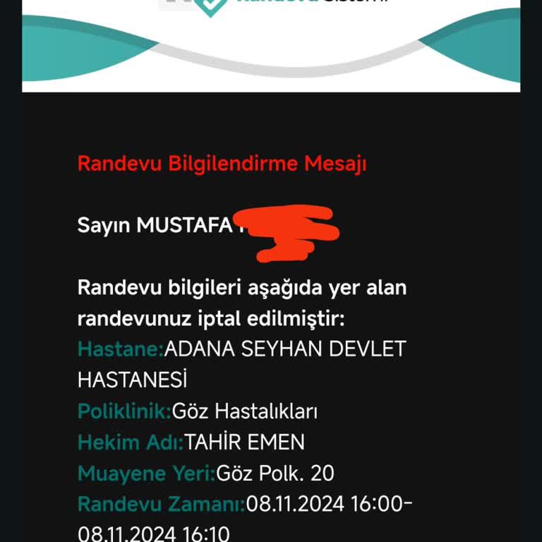 Randevu Çilesi: Göz Hastalıkları Polikliniğinde Mağduriyet